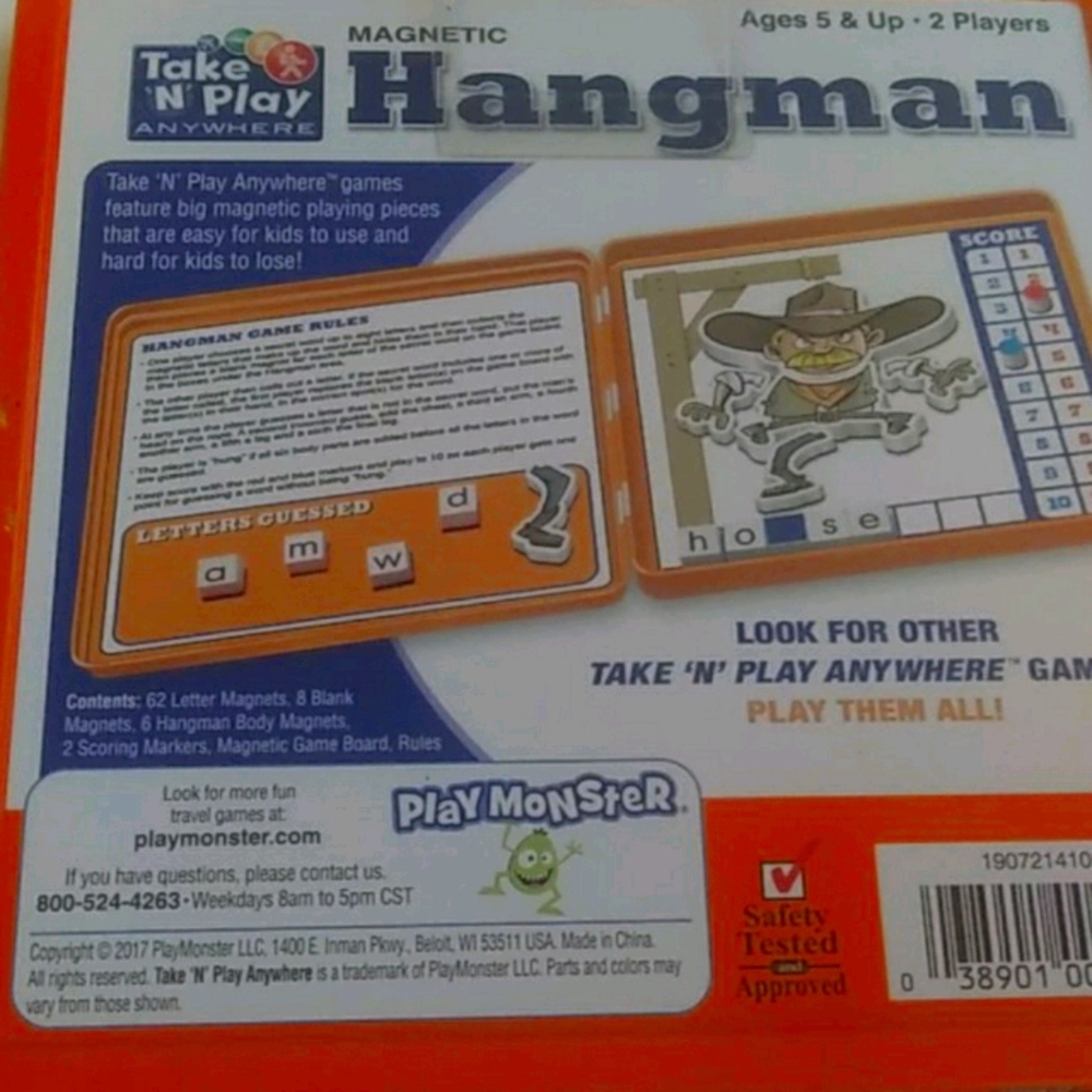 Take 'n' Play Magnetic Hangman